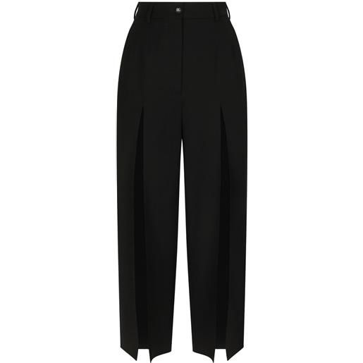 Dolce & Gabbana pantaloni con spacco - nero
