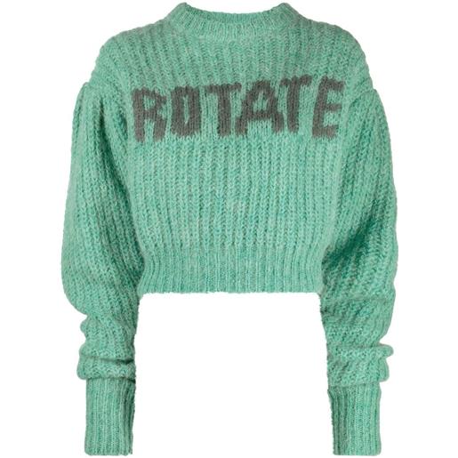 ROTATE maglione con logo - verde