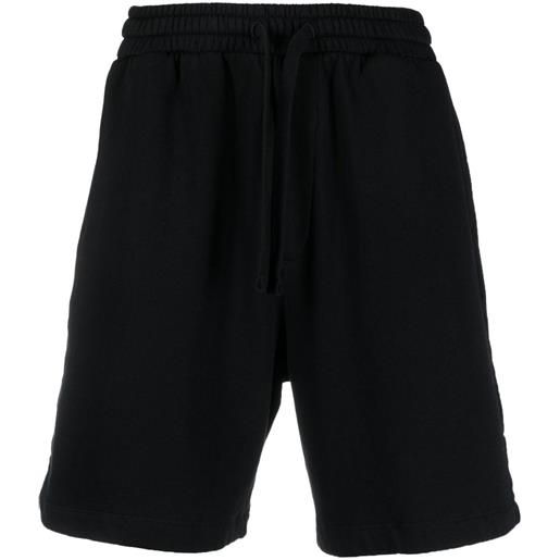 Nanushka shorts con ricamo - nero