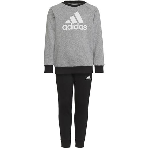 Adidas tuta da bambini essentials logo fleece jogger grigio