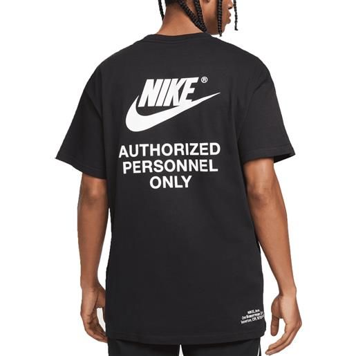 Nike t-shirt da uomo sportswear nera