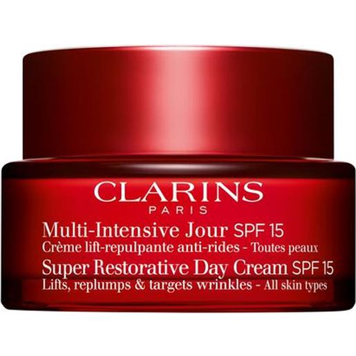 Clarins multi-intensive jour spf 15 - crème lift-repulpante anti-rides toutes peaux 50 ml
