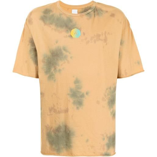 Alchemist t-shirt con fantasia tie dye - giallo