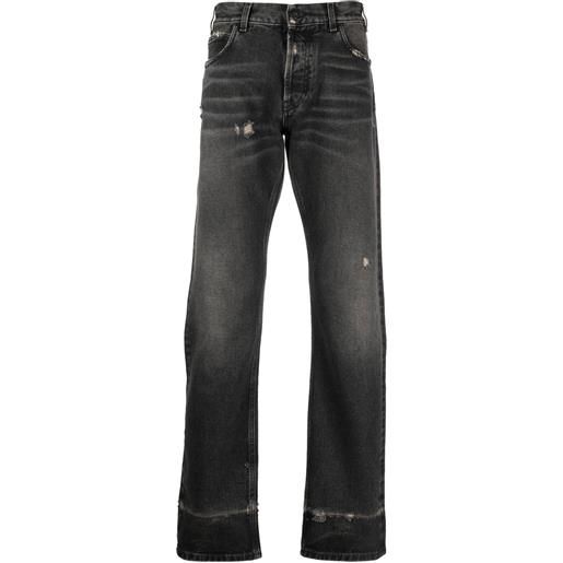 Marcelo Burlon County of Milan jeans con effetto vissuto - nero