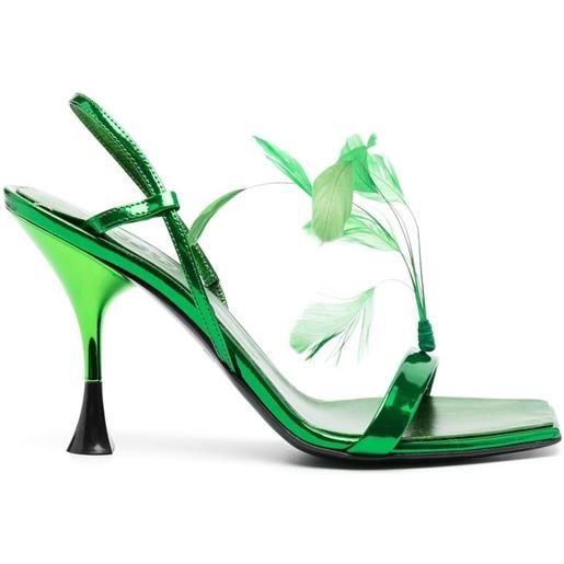 3juin sandali con decorazione 100mm - verde
