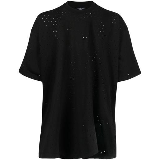 Balenciaga t-shirt oversize - nero