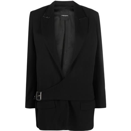 costume national contemporary abito modello blazer con cintura - nero