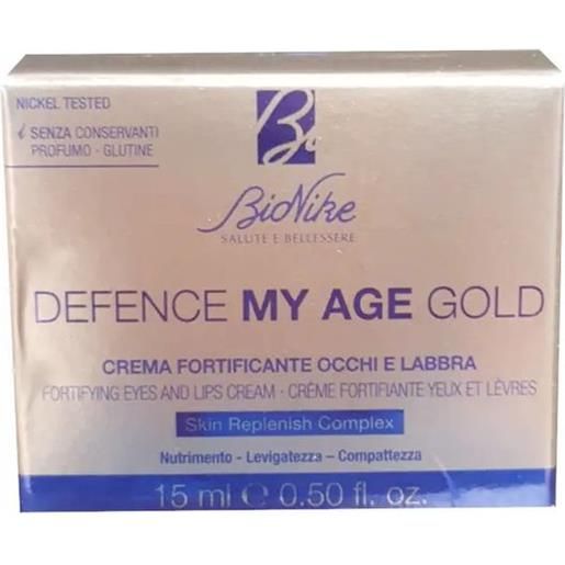 Amicafarmacia bionike defence my age gold contorno occhi/labbra 15ml