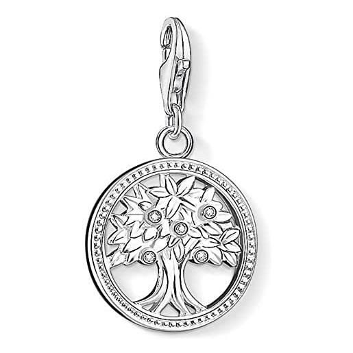 Thomas Sabo ciondolo charm da donna con albero della vita in argento sterling 925 1303-051-14