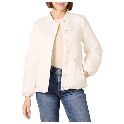 Amazon Essentials bomber imbottito stretto in vita donna, avorio, m