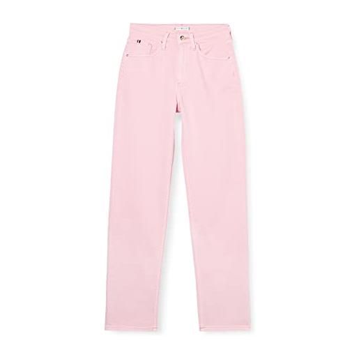 Tommy Hilfiger new classic straight hw cw jeans, pastel pink, 36w / 30l donna
