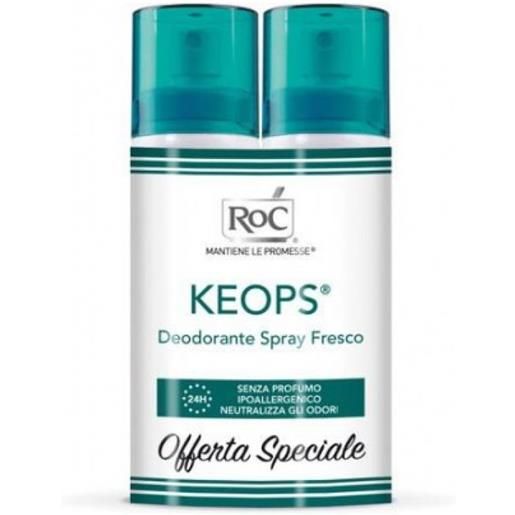 ROC OPCO LLC keops deodorante spray fresco roc 2x100ml