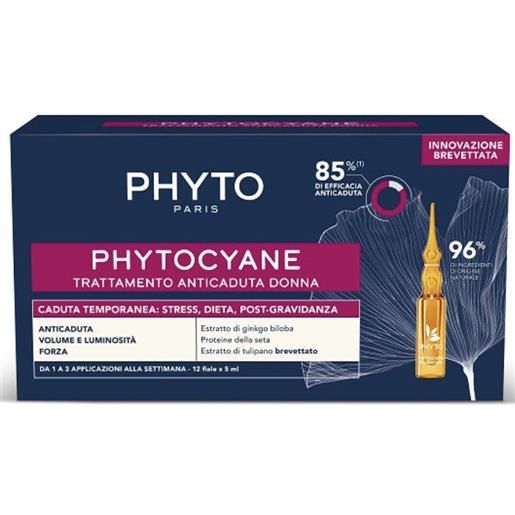 Phyto Phytocyane trattamento anticaduta temporanea donna 12 fiale da 5 ml - Phyto - 984789166