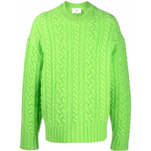 AMI Paris maglione girocollo - verde
