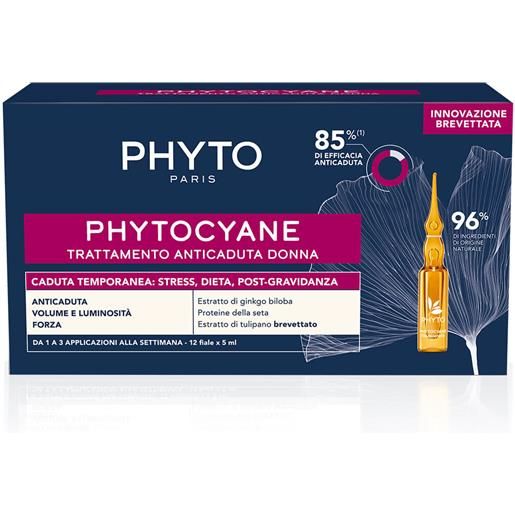 Phyto Phytocyane fiale anti-caduta temporanea dei capelli donna