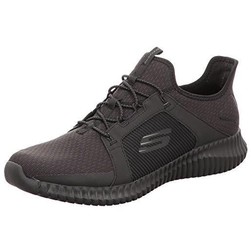 Skechers elite flex-52640, scarpe da ginnastica uomo, nero, 46 eu