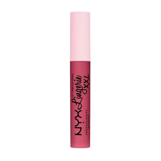 NYX Professional Makeup lip lingerie xxl rossetto liquido opaco a lunga tenuta 4 ml tonalità 15 pushed up