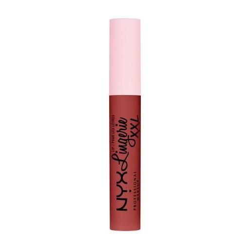 NYX Professional Makeup lip lingerie xxl rossetto liquido opaco a lunga tenuta 4 ml tonalità 07 warm up