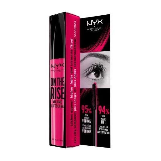 NYX Professional Makeup on the rise mascara volumizzante e allungante 10 ml tonalità 01 black