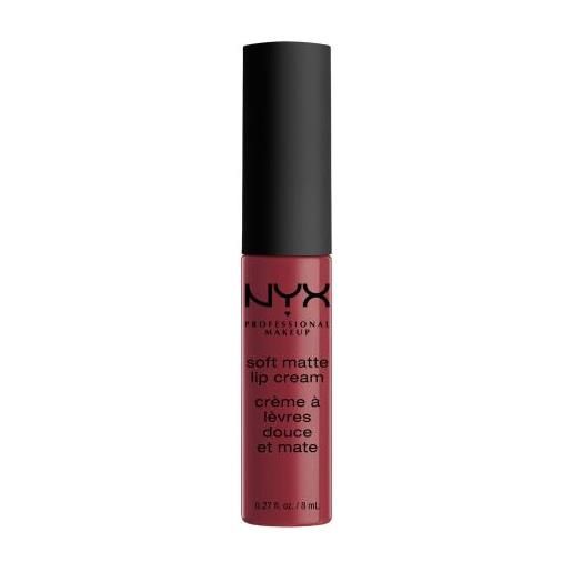 NYX Professional Makeup soft matte lip cream rossetto cremoso mat 8 ml tonalità 25 budapest