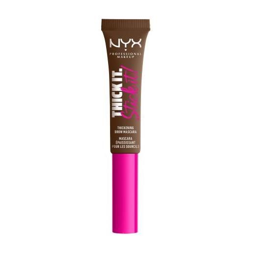 NYX Professional Makeup thick it stick it!Mascara sopracciglia a lunga tenuta 7 ml tonalità 06 brunette