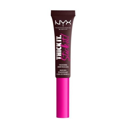 NYX Professional Makeup thick it stick it!Mascara sopracciglia a lunga tenuta 7 ml tonalità 07 espresso