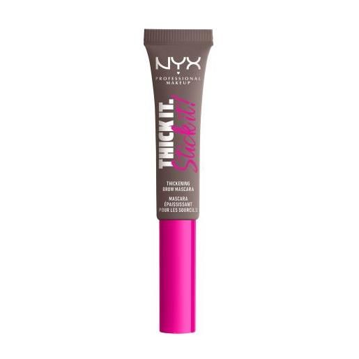 NYX Professional Makeup thick it stick it!Mascara sopracciglia a lunga tenuta 7 ml tonalità 05 ash brown