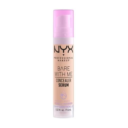 NYX Professional Makeup bare with me serum concealer correttore idratante e di media copertura 9.6 ml tonalità 02 light