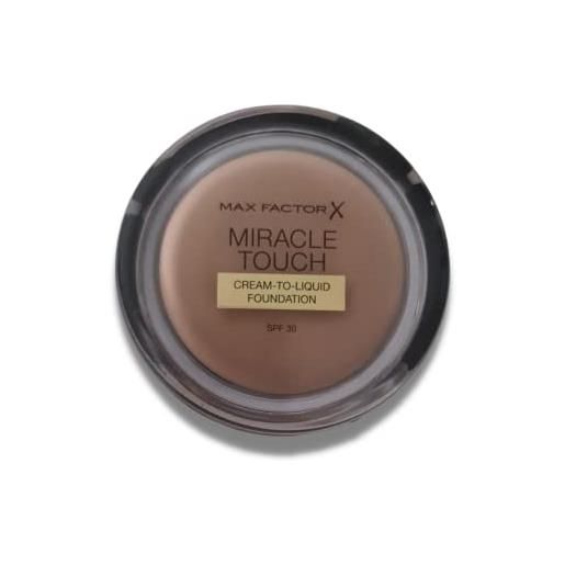Max Factor 3 x Max Factor miracle touch skin perfecting foundation spf30-45 warm almond