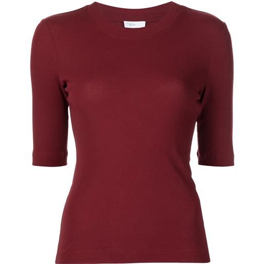 Rosetta Getty t-shirt con maniche crop - rosso