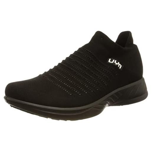 UYN ecolypt black sole, sneaker uomo, nero, 44 eu
