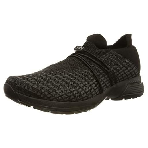 UYN zephyr black sole, sneaker donna, grigio/nero, 38 eu