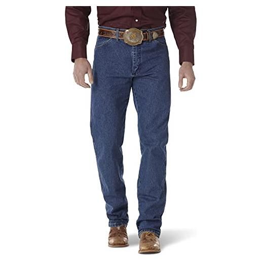 Wrangler "rigid" - jeans da uomo in stile cowboy, in denim, vestibilità fit cioccolato nero. 30w x 32l