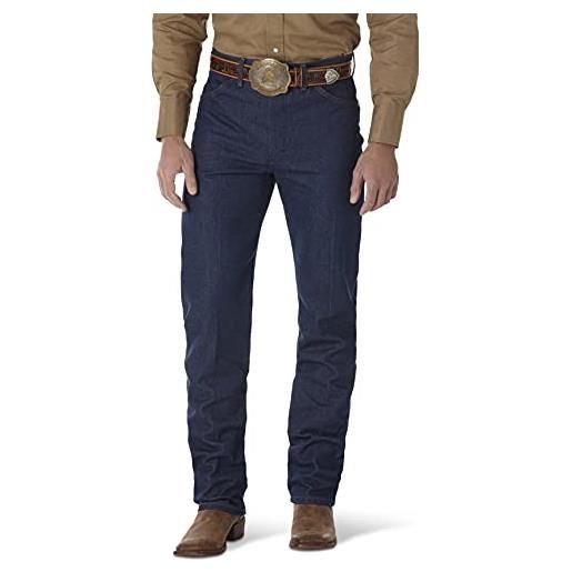 Wrangler "rigid" - jeans da uomo in stile cowboy, in denim, vestibilità fit indaco starr 34w x 34l