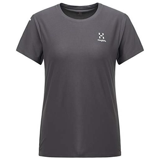 Haglöfs l. I. M tech, maglietta da escursionismo donna, 4hn-sprout green, xs
