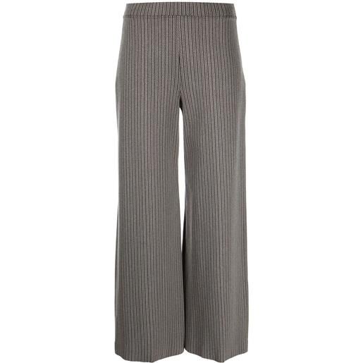 Rosetta Getty pantaloni svasati in pied-de-poule - grigio