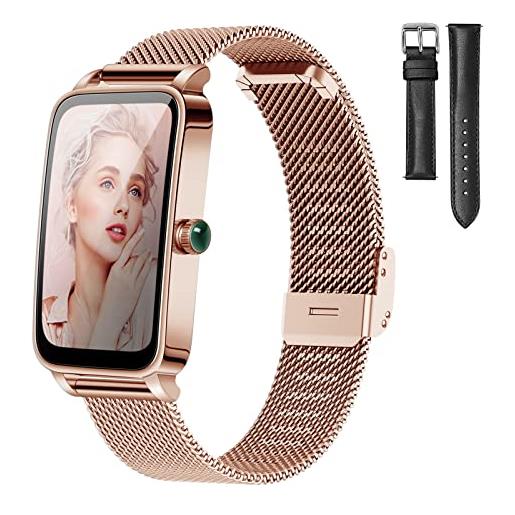 BOCLOUD smartwatch da donna uomini con 12 modalità sportive, orologio smartwatch impermeabile ip68 con ossigeno nel sangue/cardiofrequenzimetro/monitoraggio del sonno, smart watch per ios, android