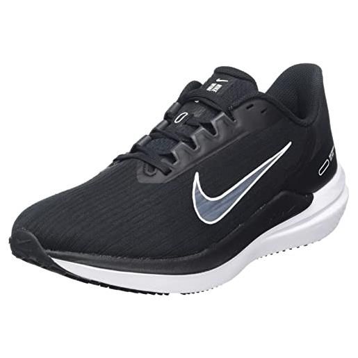 Nike air winflo 9, scarpe da corsa su strada uomo, nero (black white dk smoke grey), 47.5 eu