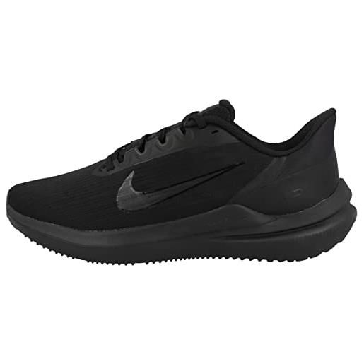 Nike air winflo 9, scarpe da corsa su strada uomo, nero (black dk smoke grey), 45.5 eu