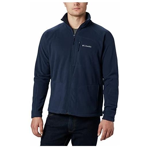 Columbia fast trek ii giacca in pile con chiusura integrale a zip, uomo, blu (dark mountain), xxl