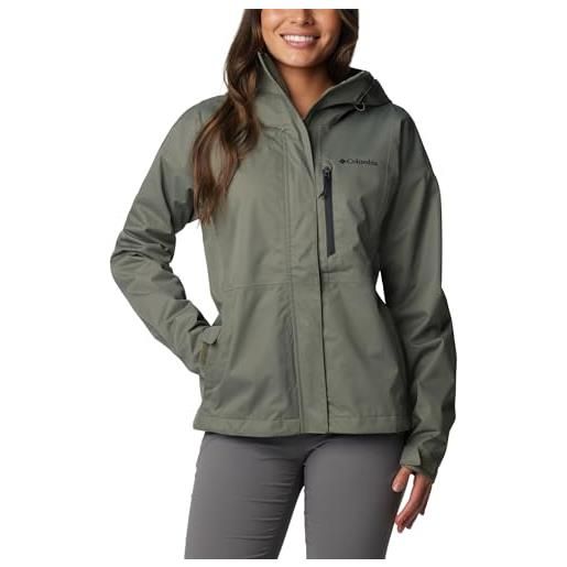 Columbia hikebound jacket, chaqueta de lluvia impermeable donna, sage leaf, 