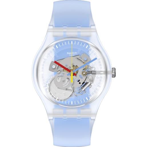 Swatch clearly blue striped Swatch suok156