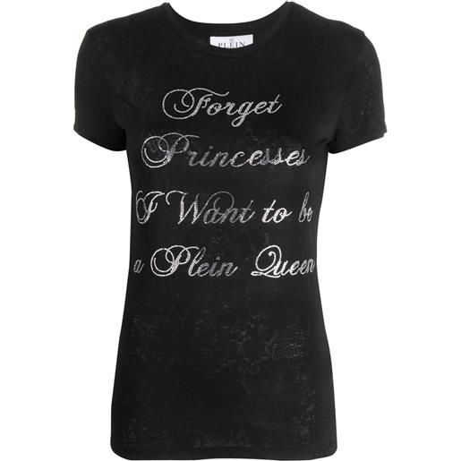 Philipp Plein t-shirt con cristalli - nero