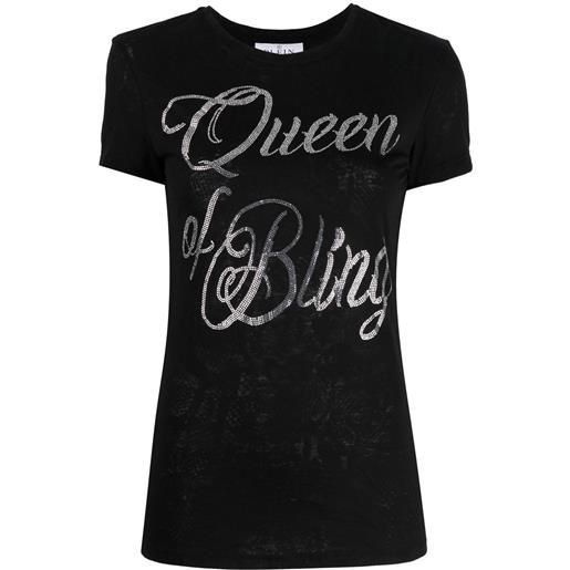 Philipp Plein t-shirt queen of bling - nero