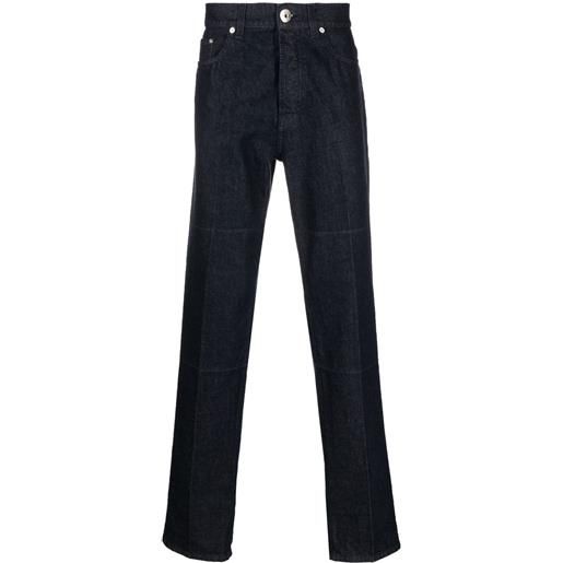 Lanvin jeans slim a vita alta - blu
