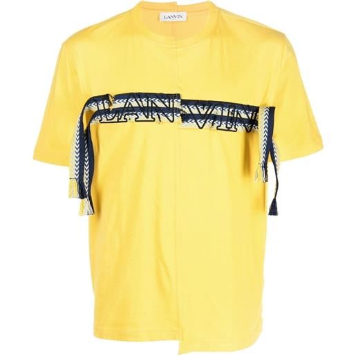 Lanvin t-shirt con ricamo - giallo