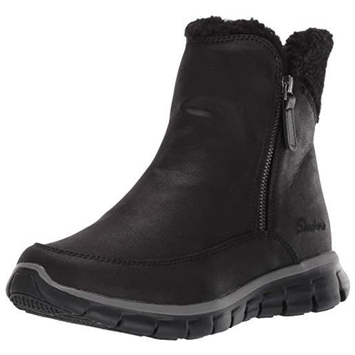 Skechers synergy, stivaletti donna, marrone brown, 40 eu