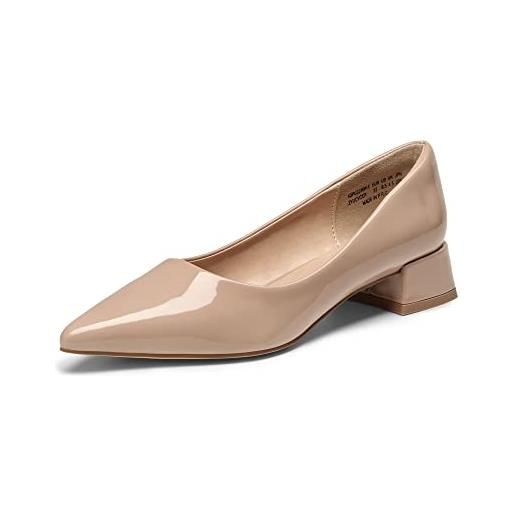 DREAM PAIRS scarpe con tacco basso donna a punta da donna classiche con tacco largo rosa sdpu2236w-e größe 41 (eur)