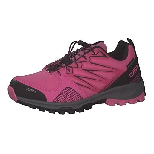 CMP atik wmn wp trail running shoes, scarpa da trail running, donna, nero (titanio amaranto), 36 eu