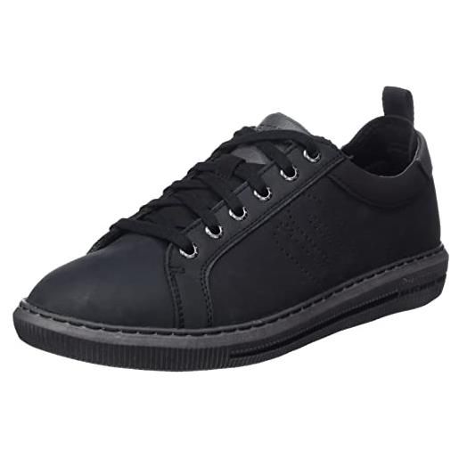 Skechers 210450 blk, scarpe da ginnastica uomo, nabuk nero, 43 eu